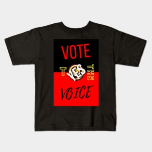 Vote Yes To The Voice Indigenous Voice To Parliament Contrast Colors Kids T-Shirt
